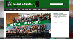 Desktop Screenshot of handballinmuenchberg.de