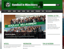 Tablet Screenshot of handballinmuenchberg.de